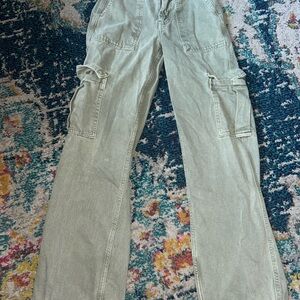 Urban Outfitters Green Cargo Jeans